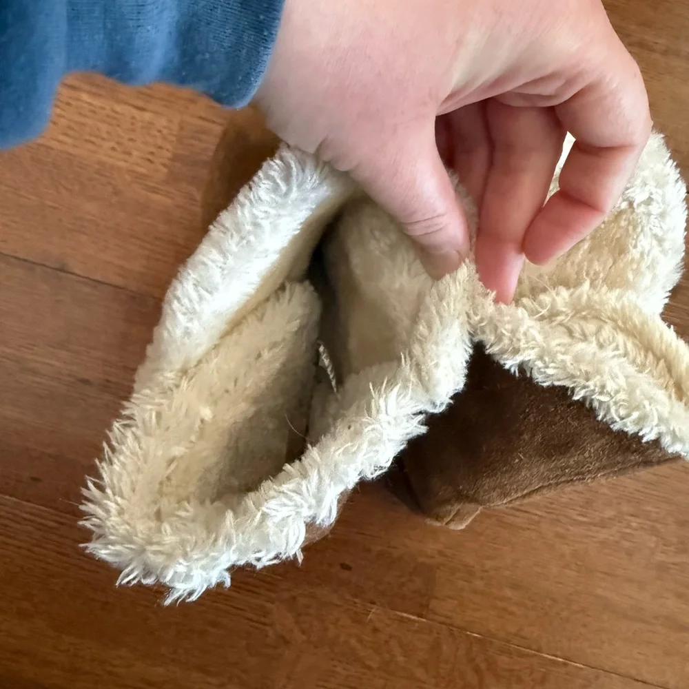 SO Women's Suede Faux-Fur Boots
